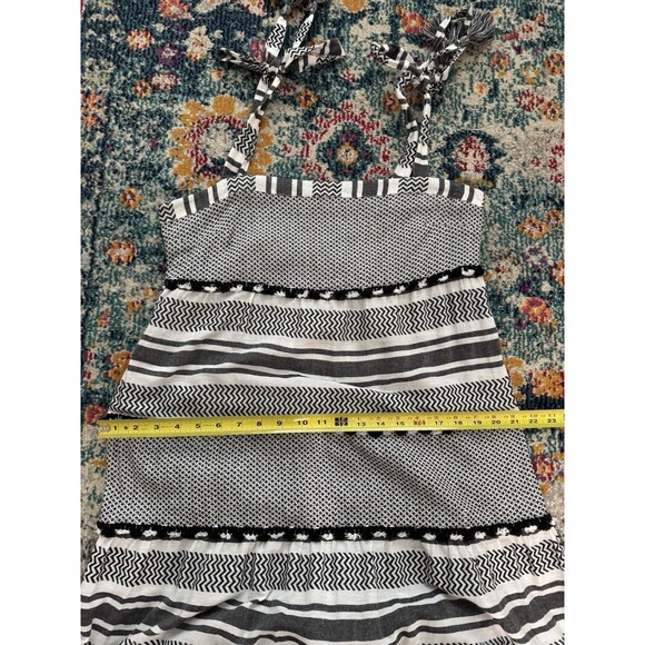 Veronica Beard 'Quartz' Striped Cotton Maxi Dress Black Multi Size Large - Picture 10 of 13